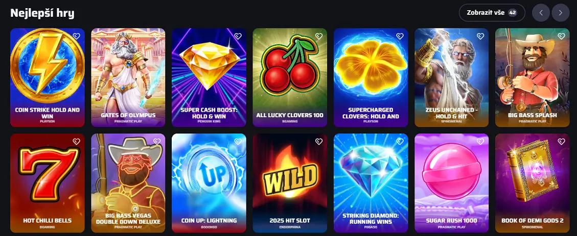 Nejlepší sloty v BDM Bet Casino